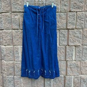 Denim Maxi Skirt